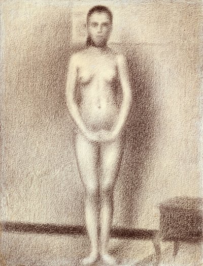 Studie voor Les Poseuses, 1886 door Georges Seurat